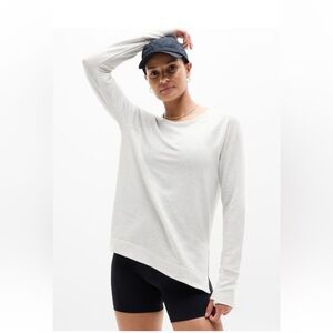 Athleta | Coaster Luxe Recover Sweatshirt | Fog Grey Heather | Size XS